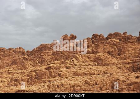 Wadi Disah, Al Shaq Canyon, Saudi Arabien Stockfoto