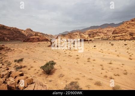 Wadi Disah, Al Shaq Canyon, Saudi Arabien Stockfoto