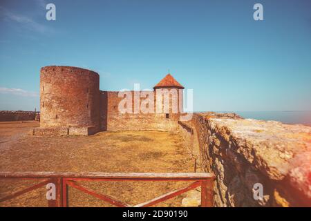 Alte Akkerman Festung in Bilhorod-Dnistrovskyi Stadt in Odessa Region. Ukraine Stockfoto