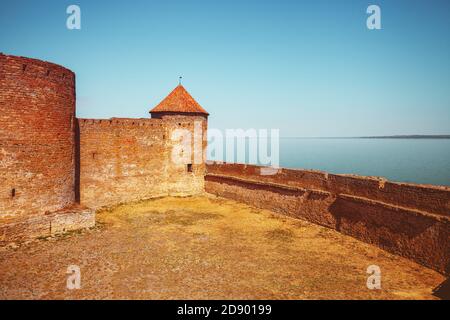 Alte Akkerman Festung in Bilhorod-Dnistrovskyi Stadt in Odessa Region. Ukraine Stockfoto