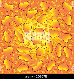 Liebe Hintergrund. Abstraktes Valentine Herz Nahtloses Muster Stockfoto