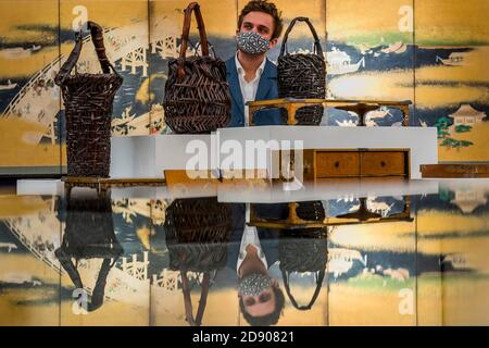 London, Großbritannien. November 2020. Feine japanische Kunst Teil einer Vorschau auf Bonhams' Asian Art Week-Verkäufe, die am 4/5. November in der neuen Bond Street fällig werden. Kredit: Guy Bell/Alamy Live Nachrichten Stockfoto
