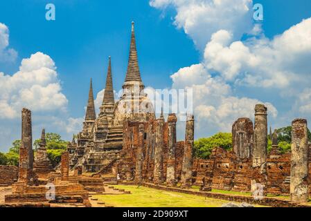 Wat Phra Si Sanphet in Ayutthaya, Thailand Stockfoto