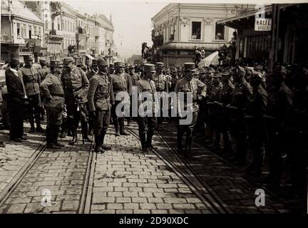 Kaiser Karl I. besucht Czernowitz am 6. August 1917 Stockfoto