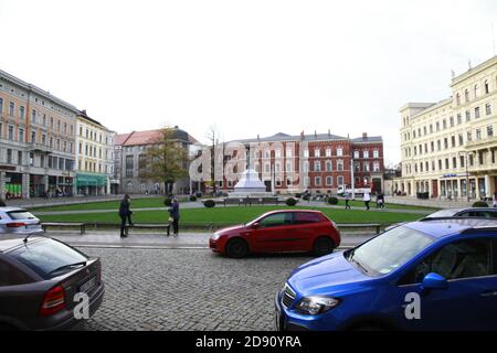 Görlitz Sachsen Deutschland Amtsgericht Landgericht JVA Gefängnis Justizvollzugsanstalt am Postplatz Stockfoto