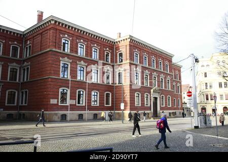 Görlitz Sachsen Deutschland Amtsgericht Landgericht JVA Gefängnis Justizvollzugsanstalt am Postplatz Stockfoto