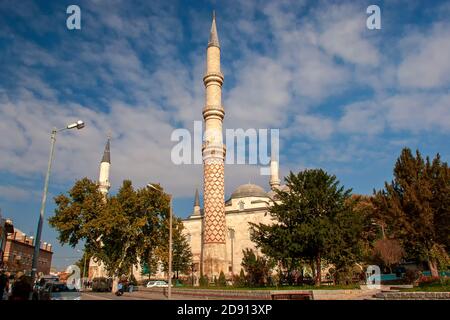 EDIRNE, TÜRKEI - 03. NOVEMBER 2005: UC Serefeli Moschee Moschee im Zentrum der Stadt Edirne, Ost-Thrakien, Türkei Stockfoto