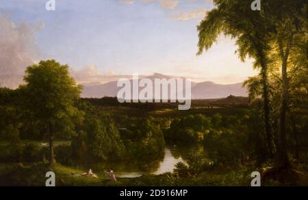 Blick auf den Catskill, Anfang Herbst, Thomas Cole, 1836-1837, Metropolitan Museum der Kunst, Manhattan, New York City, USA, Nordamerika Stockfoto