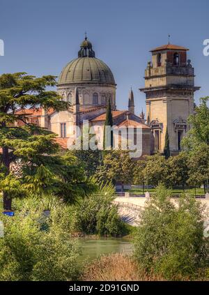 Das schöne Verona in Norditalien Stockfoto