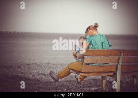 Mutter und Baby Kind Stockfoto