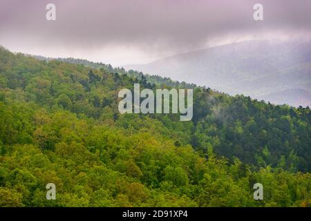 Talimena Scenic Drive Stockfoto