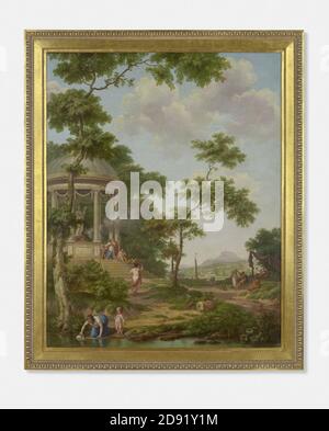 Jurriaan Andriessen - Arcadisch landschap met een Tempel - 5863-3 - Stockfoto