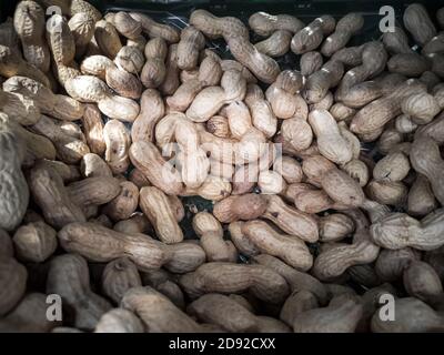 Erdnüsse im Laden, Nüsse, Vitamine und Proteine Stockfoto