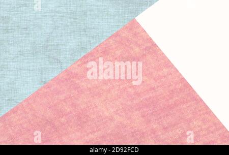 Vintage-Stoffstruktur. Alte blaue und rosa strukturierte Hintergrund. Farbe Textil für Hintergrund. Stockfoto