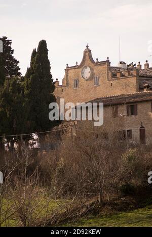 Sonnenuhr an Gebäude, Urbino, Marken, Italien, Europa. Sun Dial auf Gebäude. Meridiana di Palazzo dellOrologio, Urbino Stockfoto