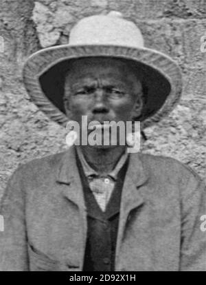 Kaptein Hendrik Witbooi (Porträt). Stockfoto