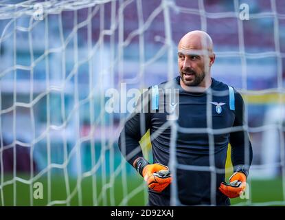 Turin, Italien. November 2020. Pepe Reina von SS Lazio während der Serie A 2020/21 Spiel zwischen Turin FC gegen SS Lazio im Olimpico Grande Torino Stadium, Turin, Italien am 01. November 2020 - Foto Fabrizio Carabelli/LM Kredit: Fabrizio Carabelli/LPS/ZUMA Wire/Alamy Live News Stockfoto