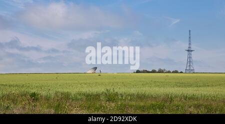 Ruinen der RAF Stenigot Radarstation Stockfoto