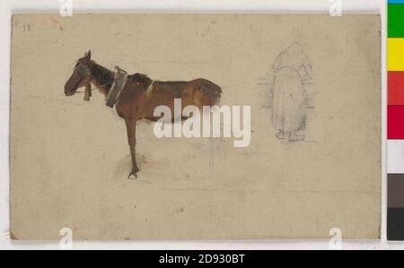 Karel Javurek 30. 1815-24. 3. 1909 - Studie kone. Stockfoto