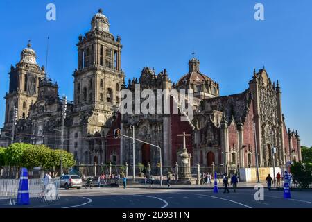 Mexico City Metropolitan Cathedral ist der Sitz der katholischen Kirche Erzbistum Mexiko Stockfoto