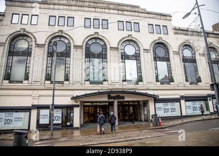 BEATTIES SCHLIESSUNG WOLVERHAMPTON OKTOBER 2020 Stockfoto