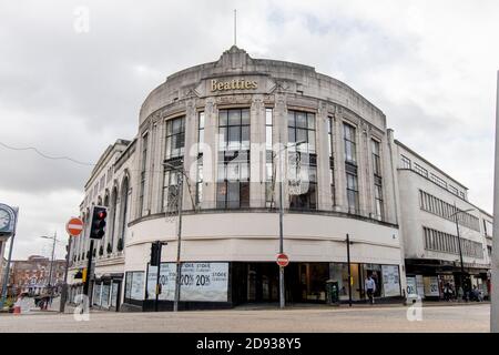 BEATTIES SCHLIESSUNG WOLVERHAMPTON OKTOBER 2020 Stockfoto