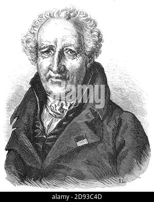 Jussieu Antoine-Laurent de 1748-1836. Stockfoto