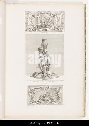 Juste-Aurèle Meissonnier - Ornamenttafel zur Entführung von Hélène, pl. 24 in Oeuvre de Juste-Aurèle Meissonnier Stockfoto