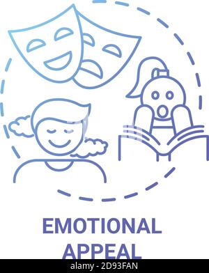 Symbol für das Konzept „emotionaler Reiz“ Stock Vektor