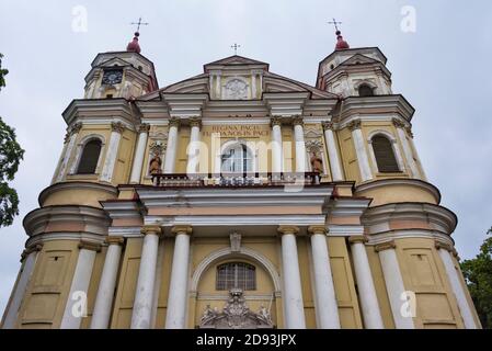 Kirche St. Peter und St. Paul, Barockstil, Vilnius, Litauen Stockfoto