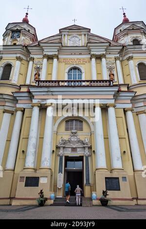 Kirche St. Peter und St. Paul, Barockstil, Vilnius, Litauen Stockfoto