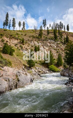 Sawtooth Mountains in Idaho Stockfoto