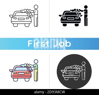 Symbol für die Autowaschanlage Stock Vektor