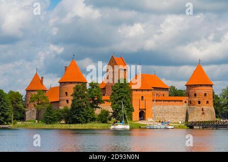 Trakai Insel Schloss am See Galve, Litauen Stockfoto