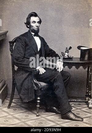 ABRAHAM LINCOLN (1809-1865) amerikanischer Staatsmann um 1850 Stockfoto