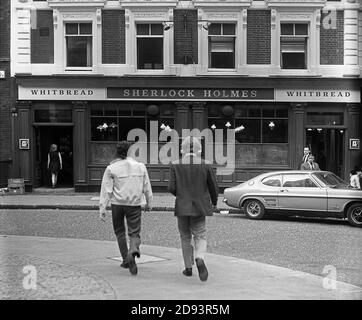 Sherlock Holmes Pub, London, England, 1971 Stockfoto