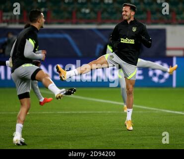 Moskau, Russland. November 2020. Atletico de Madrid Trainingseinheit in Moskau vor dem Champions League Fußballspiel Lokomotive gegen Atletico de Madrid. 02. November 2020. Saul POOL/Atletico de Madrid/Cordon Press for Editorial Use Only Credit: CORDON PRESS/Alamy Live News Stockfoto