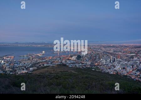 Blick auf Kapstadt CBD, Südafrika Stockfoto