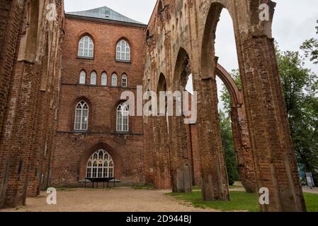 Ruinen der Kathedrale von Tartu (Dorpat-Kathedrale), Estland Stockfoto