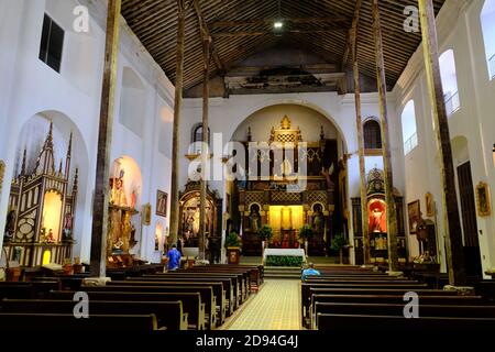 Panama City - Katholische Kirche von La Merced innen - Iglesia de La Merced in Casco Antiguo Stockfoto