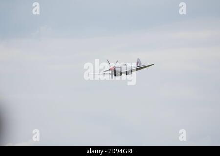 Supermarine Spitfire FR Mk.XVIII (Mk.18) bei der Duxford Air Show 2019 Stockfoto