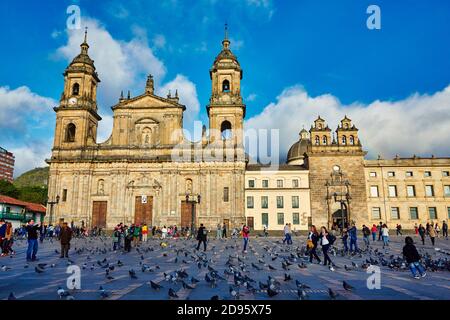 Catedral Primada de Colombia, Plaza de Bolivar, Bogota, Cundinamarca, Kolumbien, Südamerika
