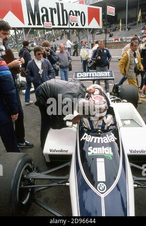 1982 Grand Prix Training Belgien in Zolder Stockfoto