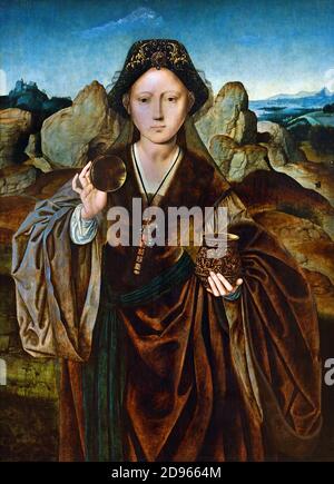 Heilige Maria Magdalena 1525 vom Meister der Maria Magdalena Antwerpen, Belgien, Flämisch, ( Maria Magdalena, reiste mit Jesus als einer seiner Anhänger und war ein Zeuge seiner Kreuzigung und ihre Folgen. ) Stockfoto