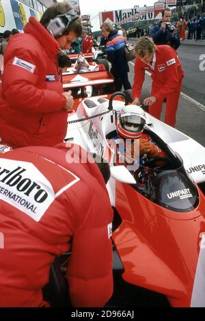 1982 Grand Prix Training Belgien in Zolder Stockfoto