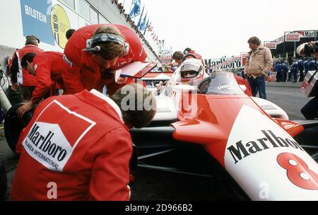 1982 Grand Prix Training Belgien in Zolder Stockfoto