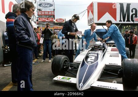 1982 Grand Prix Training Belgien in Zolder Stockfoto