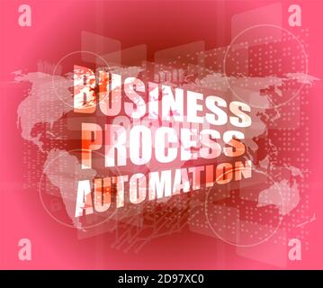 von Geschäftsprozessen Automatisierungsschnittstelle Hallo Technologie Stockfoto