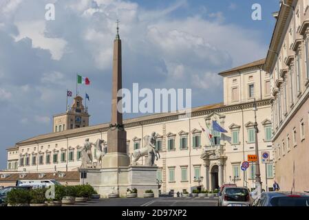 Rom, Italien - 16. September 2020: palast der Qurinale in Rom auf Italien Stockfoto