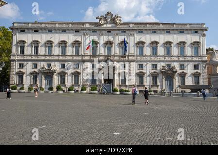 Rom, Italien - 16. September 2020: Qurinale Platz in Rom auf Italien Stockfoto